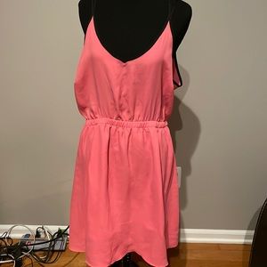 Lush pink XL dress - great as a cover up too!  Black straps.  Super cute & comfy